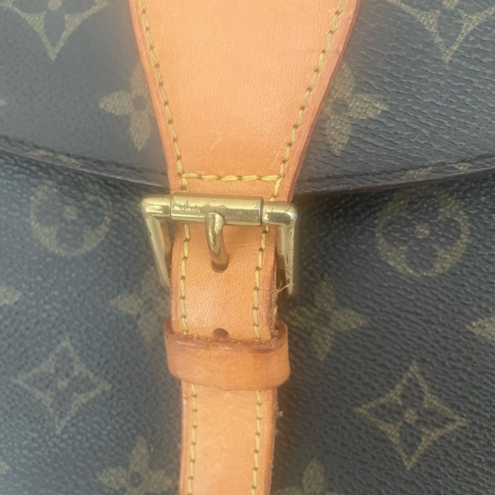 Authentic Louis Vuitton Brown and Tan Monogram Shoulder Bag - Picture 3 of 16